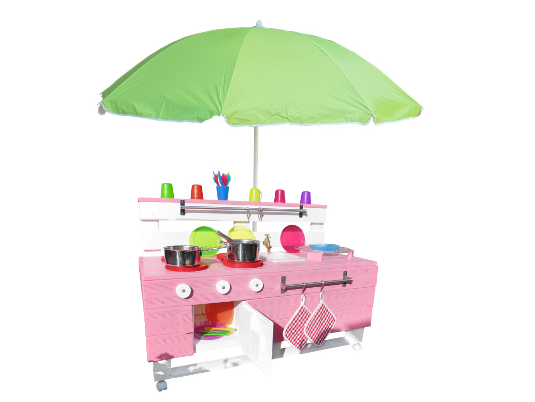 Sonnenschirm für Kinderküche Grün
