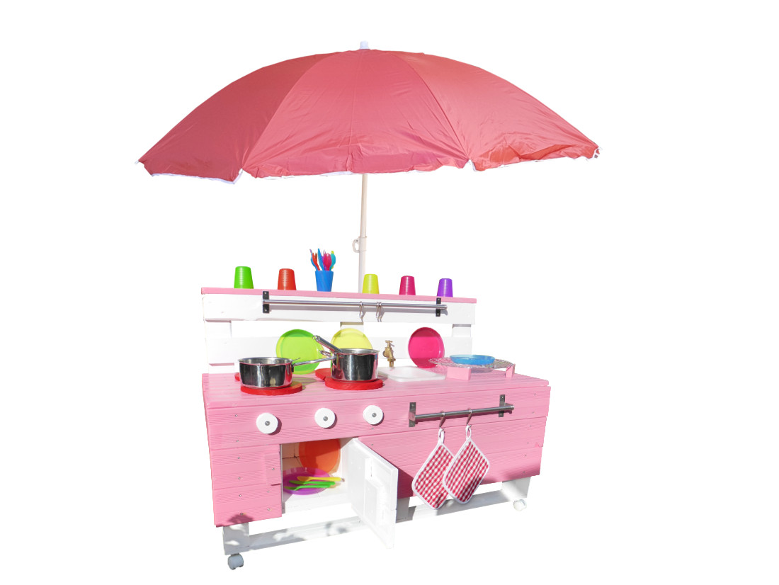 Sonnenschirm für Kinderküche Rot